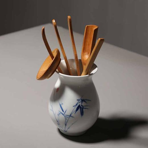 手绘德化白瓷竹子六君子 商品图0