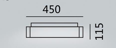 NS家居nsfurniture现代简约白色方形吸顶灯NSLT-CE-N011010450WH 商品图1