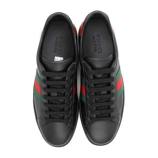 【20秋冬新品】gucci古驰  ace系列男士皮革运动鞋 dx 商品图1