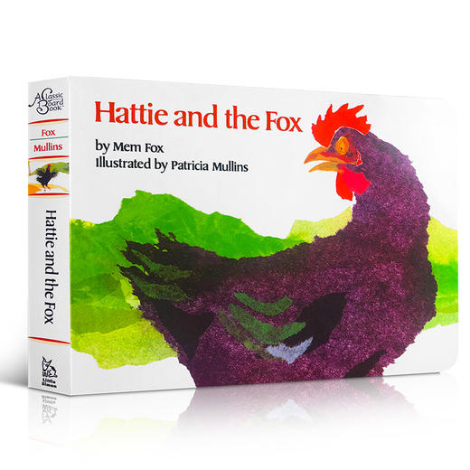 【送音频】【廖彩杏书单】Hattie and the Fox  海蒂和狐狸   经典纸板绘本  认知身体部位及动物 商品图0