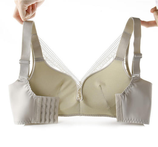 【收副乳聚拢文胸罩】厚薄款聚拢调整型文胸性感收副乳蕾丝胸罩无钢圈四排扣 商品图1