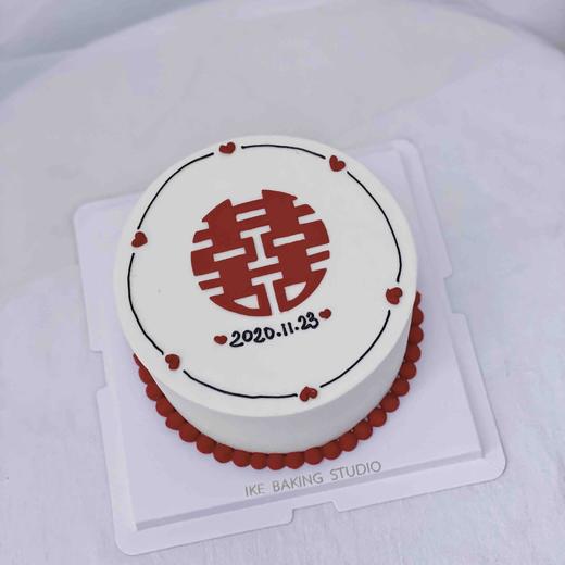 结婚登记蛋糕 双喜 商品图1