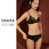 HSIA遐无钢圈内衣套装女珠光丝绒性感胸罩新款法式三角杯小胸文胸 商品缩略图2