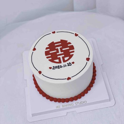结婚登记蛋糕 双喜 商品图2