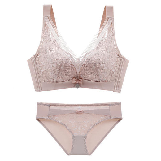 【收副乳聚拢文胸罩】厚薄款聚拢调整型文胸性感收副乳蕾丝胸罩无钢圈四排扣 商品图9