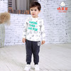 棉果果冬季男童上衣氨棉棉毛满印T恤M412140220641 商品缩略图0