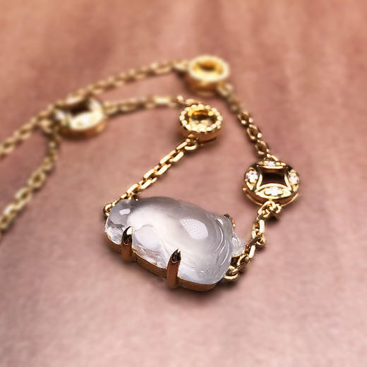 翡翠金蟾手链【定制款】 商品图0