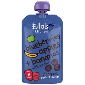 艾拉厨房 ELLAS KITCHEN 婴儿宝宝辅食泥蓝莓苹果香蕉香草蓉 120g