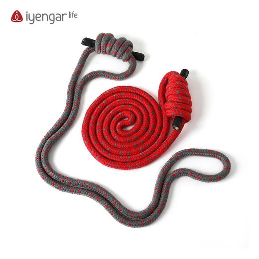 艾扬格Life 升级版 瑜伽 墙绳 上长 红色 下短 灰色 普纳总院标准 商品图5