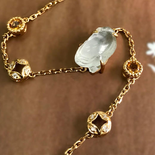 翡翠金蟾手链【定制款】 商品图1