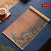 茶道配件-茶席-彩印山水细竹丝茶席 商品缩略图3