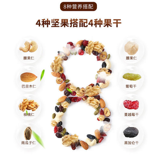 每日坚果混合坚果10/20/30包 孕妇儿童干果休闲办公室零食小包装 商品图4