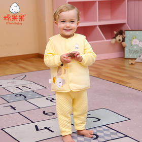 棉果果冬季内衣男童女童铺棉马夹M401171820616