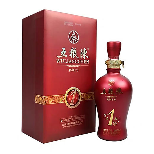 【长期有货】五粮陈柔和1号 52度浓香型白酒 整箱6瓶*500ml包邮 商品图3