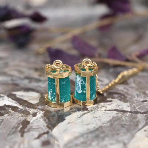 汉代八棱琉璃棒耳线 商品图3