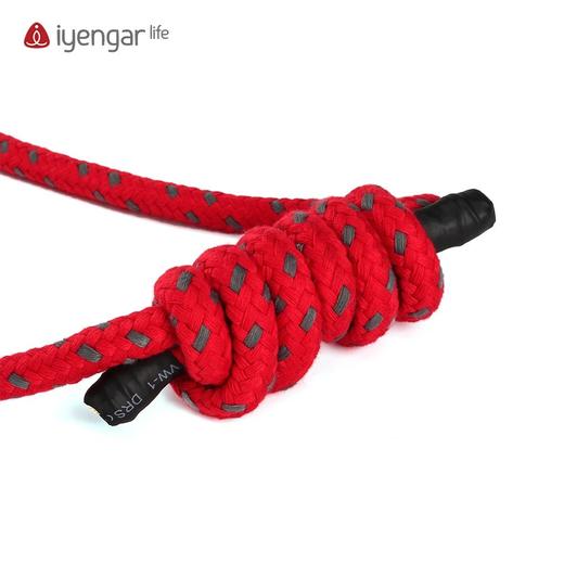 艾扬格Life 升级版 瑜伽 墙绳 上长 红色 下短 灰色 普纳总院标准 商品图2