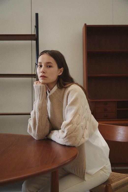 韩国MAISONMARAIS [李世英 宋允儿 宋智孝穿] 针织衫M207KN004IVJPY带授权招加盟代理 商品图1