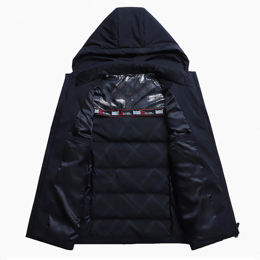 红览 90%羽绒服加厚保暖男士商务中长款外套Y619 商品图10