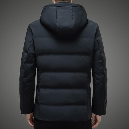 红览 90%羽绒服加厚保暖男士商务中长款外套Y619 商品图4
