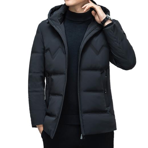 红览 90%羽绒服加厚保暖男士商务中长款外套Y619 商品图6