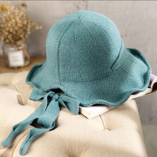 【日系针织渔夫帽】秋冬新款韩版时尚百搭帽子女遮阳保暖毛线帽盆帽 商品图3
