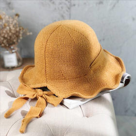 【日系针织渔夫帽】秋冬新款韩版时尚百搭帽子女遮阳保暖毛线帽盆帽