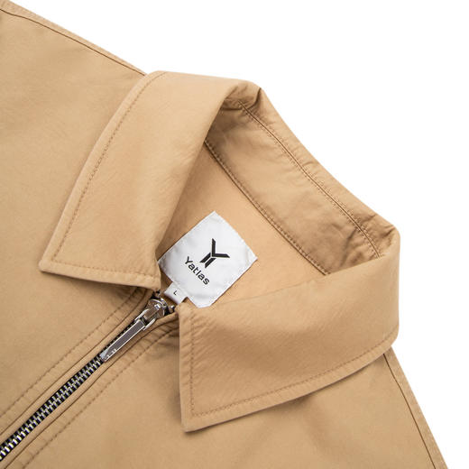 YATLAS亚锐男装2020秋季卡其色百搭版型翻领夹克男潮#YY121167E 商品图2