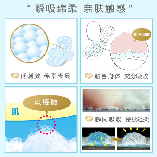 KJ 日本花王KAO 乐而雅F系列瞬吸棉柔夜用卫生巾30cm 10片 保税发 商品图4