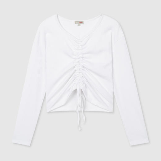 SPAO Eland (抽褶长袖T恤_SPLWA4TG92)冬季 常规 长袖 内搭 甜美JPY带授权招加盟代理 商品图2