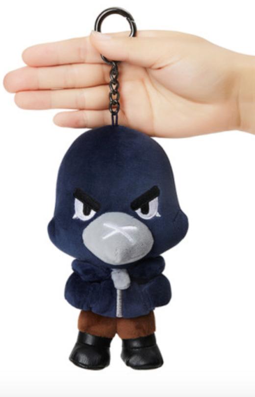 韩国linefriends可爱公仔斗殴星空乌鸦吊饰娃娃15厘米