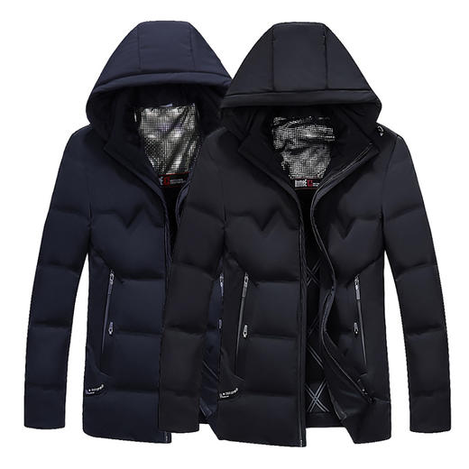 红览 90%羽绒服加厚保暖男士商务中长款外套Y619 商品图9