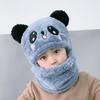 PDD-KXFP新款可爱儿童加厚保暖帽子围脖一体宝宝遮脸护耳帽TZF 商品缩略图1