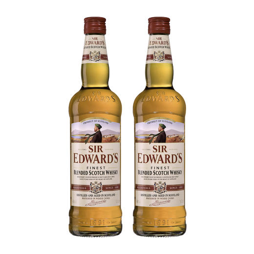 【双支特惠装】爱德华爵士威士忌 sir edward whiskey 500ml