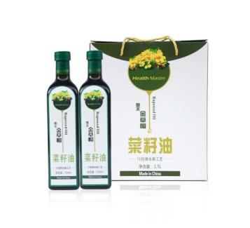 楚天金草帽7D功能型菜籽油礼盒750ML*2瓶 商品图1