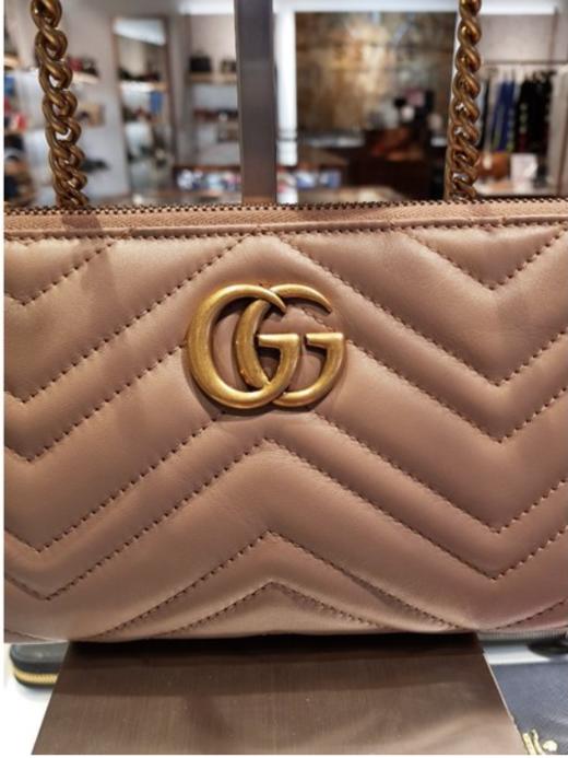 奥莱Gucci Marmont Matlasse迷你链条包443447 DRW1T 5729JPY带授权招加盟代理 商品图3