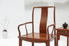 红桥红  家具严选  缅甸花梨（大果紫檀）  【宝蕴楼扇形 南官帽椅三件套】 商品缩略图3