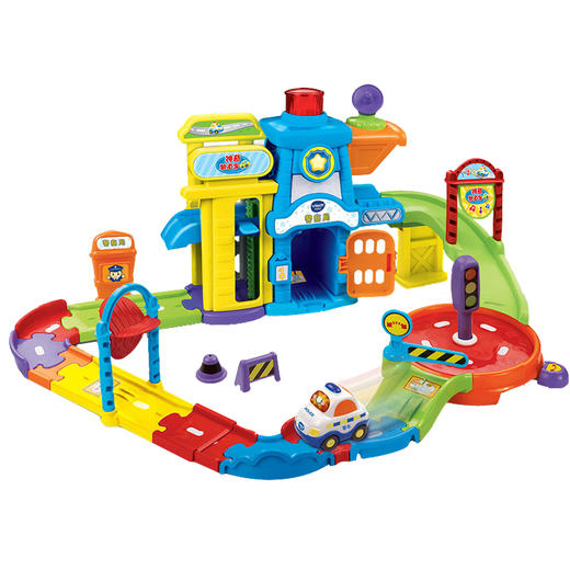 伟易达80-149818神奇轨道车警察局 商品图0