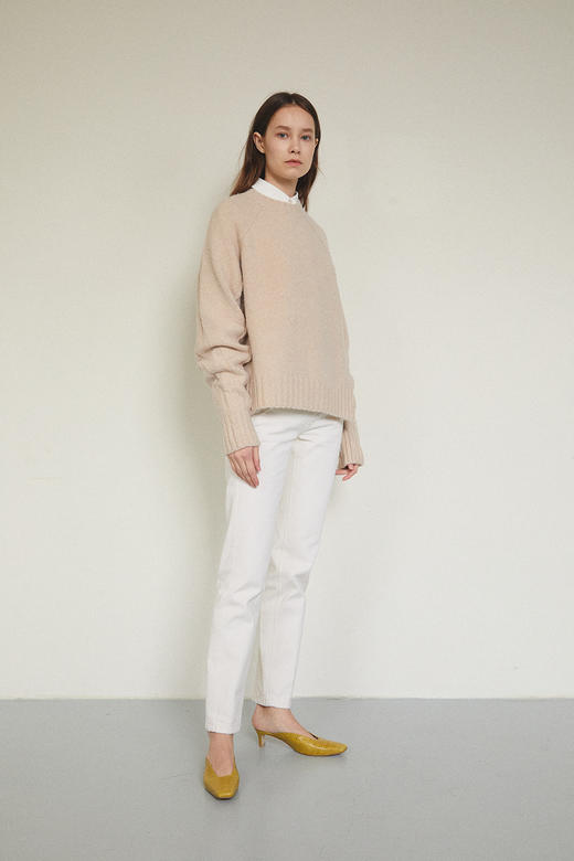 韩国MAISONMARAIS [李世英 宋允儿 宋智孝穿] 针织衫M207KN004IVJPY带授权招加盟代理 商品图2