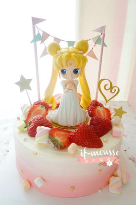 「女孩」白裙婚纱水冰月 月野兔