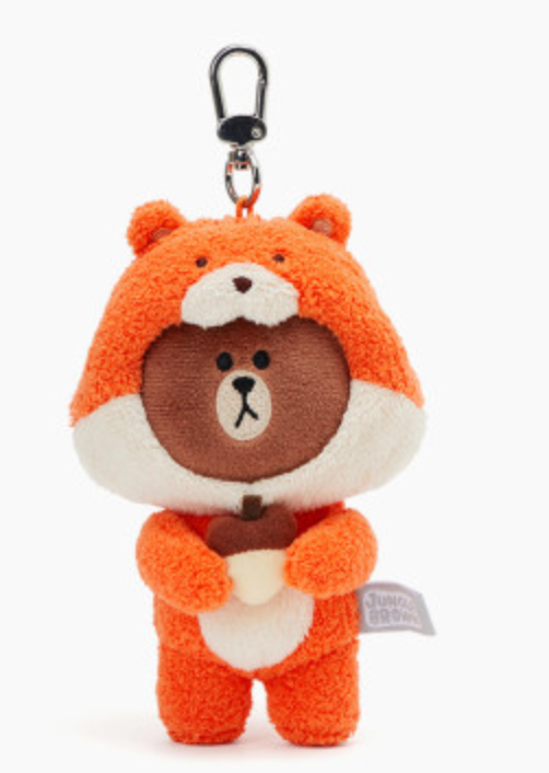 韩国 Line Friends可爱 公仔 蒙克棕白色魅力娃娃JPY带授权招加盟代理