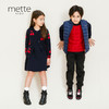 METTE羊绒世家童装100%山羊绒衫2020冬时尚拼接撞色内搭保暖毛衣 商品缩略图1