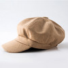 HMFS-C029新款时尚优雅气质保暖软顶毛呢八角贝雷帽TZF 商品缩略图2