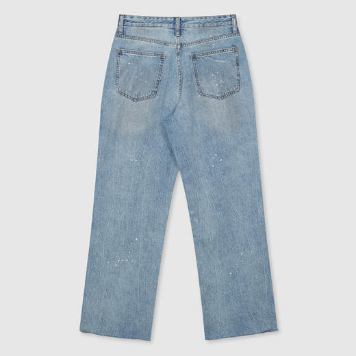 SPAO Eland （彩绘宽牛仔裤_SPTJB23C91）冬季 直筒裤 长裤 加厚JPY带授权招加盟代理 商品图2