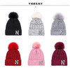 【韩版时尚百搭】冬季毛线帽子女ins钻石加厚护耳骑车防风保暖针织帽 商品缩略图1
