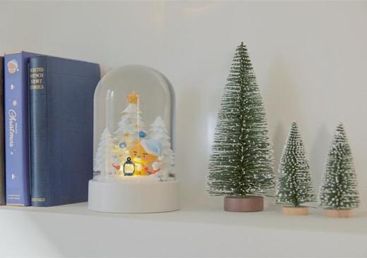 韩国Kakao Friends可爱家居饰品装饰品 卡通水晶白色闪电雪球亮灯JPY带授权招加盟代理 商品图2