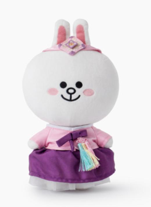 韩国 Line Friends可爱 公仔 康妮韩服版站立娃娃JPY带授权招加盟代理 商品图1