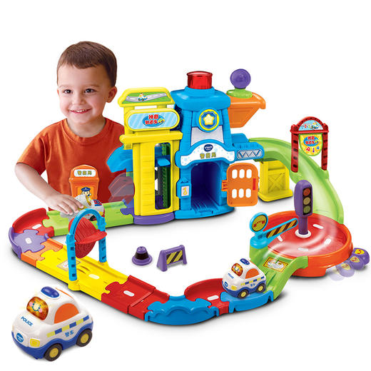 伟易达80-149818神奇轨道车警察局 商品图1