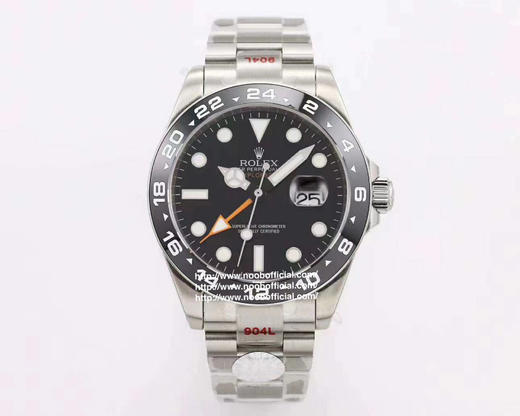 UU劳li士EXPLORERⅡ探险家2，直径42mm ，厚度12mm，2836机芯，男士腕表，精钢表带，自动机械机芯，密底 商品图4