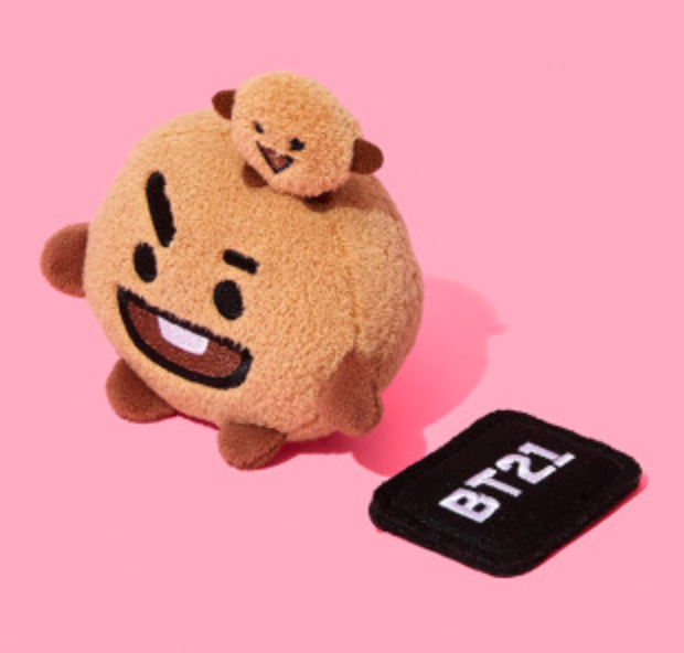 韩国 Line Friends可爱 公仔 BT21 SHOOKY磁铁躺娃娃套装JPY带授权招加盟代理