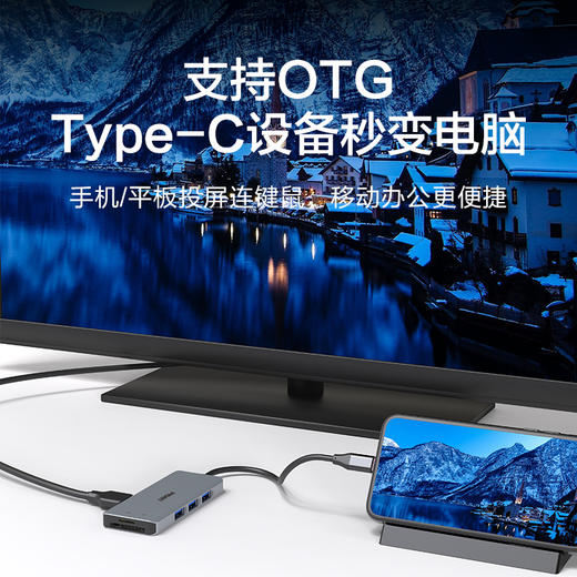 品胜 Type-C七合一/五合一扩展坞商务款 支持OTG功能转换器 笔记本电脑出差会议拓展坞 商品图1